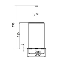 Ершик для унитаза Emco System2 3515 001 01 Хром
