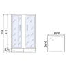 Душевой уголок River Morava 80x80 MT 10000008321 с поддоном