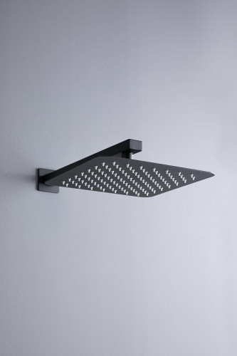 Верхний душ Allen Brau Infinity 5.21A19-31 Черный матовый нержавеющая сталь на стену