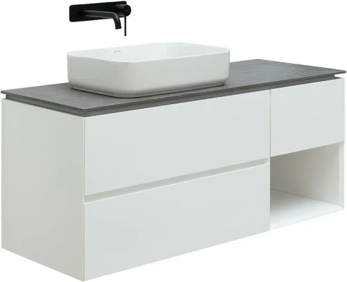 Тумба под раковину Allen Brau Infinity 120 L 1.21005.WM подвесная цвет Белый матовый