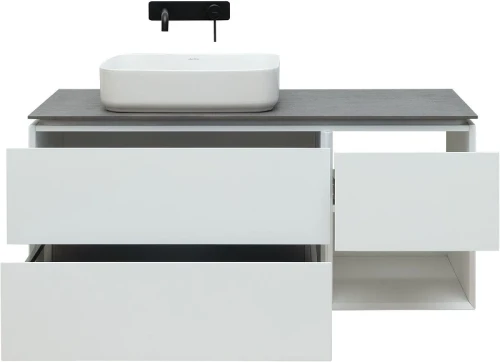 Тумба под раковину Allen Brau Infinity 120 L 1.21005.WM подвесная цвет Белый матовый