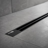 Душевой лоток WasserKRAFT Таубер (Tauber) 64D90MB с решеткой цвет Черный матовый