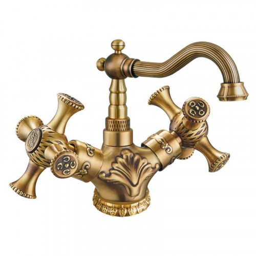 Смеситель для раковины ZorG Antic A 7009U-BR Бронза