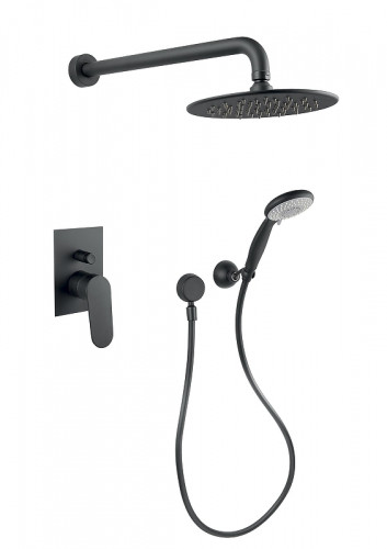 Душевая система Fiore Kevon 81NN7557 цвет Черный матовый