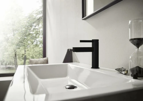 Смеситель для раковины Hansgrohe Finoris 76020670 Черный матовый латунь