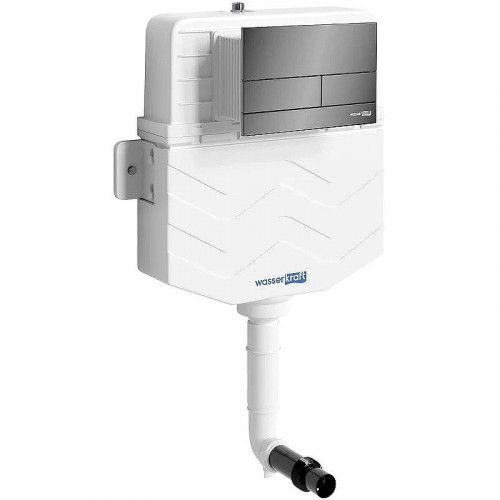 Смывной бачок WasserKRAFT Aller 10TLT.031.ME.PB04 для унитаза с клавишей смыва Черный глянец