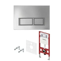 Инсталляция для унитаза Tece Spring base S401201 с клавишей смыва цвет Хром глянцевый