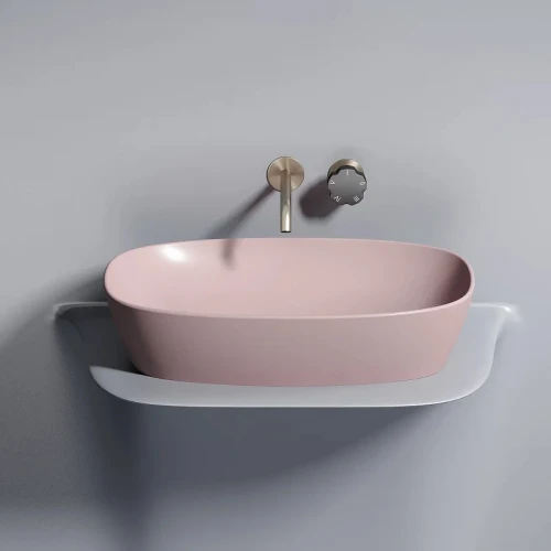 Раковина-чаша Ceramicanova Element 60 CN6049MP Розовая матовая фарфор накладная