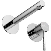 Смеситель для раковины Cezares Relax RELAX-BLI2-2-01-W0 Хром нержавеющая сталь встраиваемый