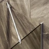 Шторка на ванну Maybah Glass MGV-150-5у 740x1400 в узком профиле Хром матовый стекло бронзовое матовое