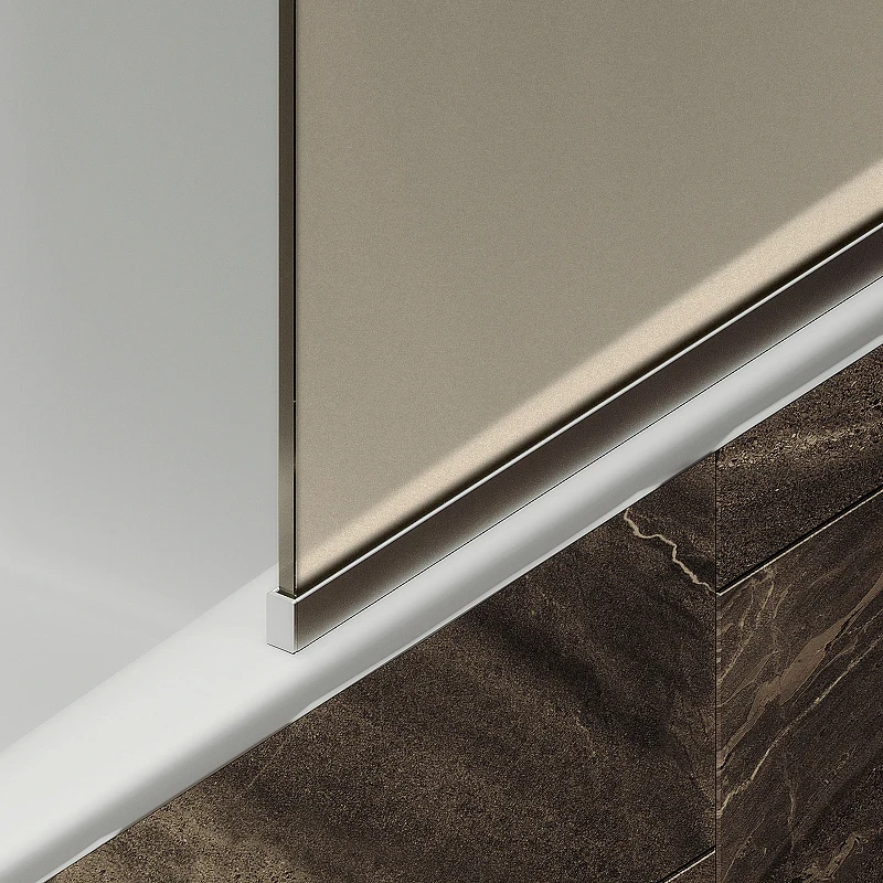 Шторка на ванну Maybah Glass MGV-150-5у 740x1400 в узком профиле Хром матовый стекло бронзовое матовое