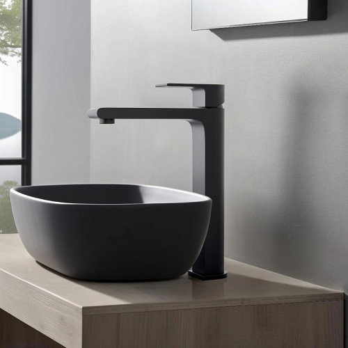 Смеситель для раковины Aquatek Лира AQ1404MB Черный матовый латунь