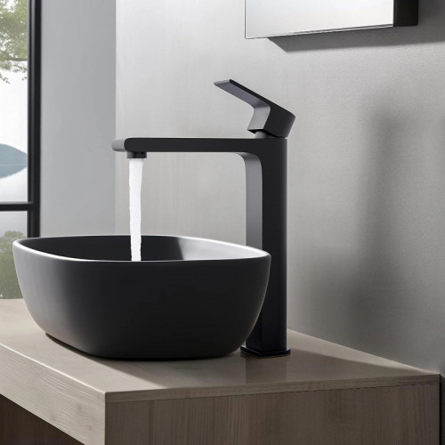 Смеситель для раковины Aquatek Лира AQ1404MB Черный матовый латунь