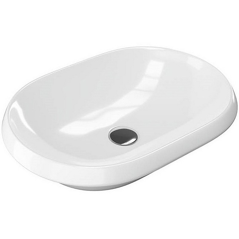Раковина Excellent Lupio 60 CEAC.3818.600.WH Белая фаянс полувстраиваемая