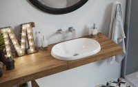 Раковина Excellent Lupio 60 CEAC.3818.600.WH Белая фаянс полувстраиваемая