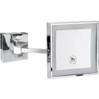 Косметическое зеркало Bemeta Cosmetic mirrors 116201202 с подсветкой с увеличением Хром