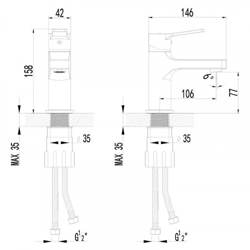 Смеситель для раковины AWP Aurel S0606C цвет Хром