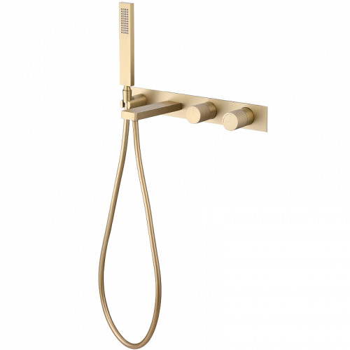 Смеситель для ванны Abber Rund AF8730G Золото матовое латунь встраиваемый