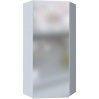 Зеркальный шкаф 1MarKa Penta 43П Ц0000005168 угловой Белый глянец МДФ / ЛДСП, стекло