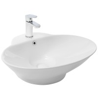 Раковина-чаша WeltWasser Elbach 3072 59 10000004584 Белый глянец фаянс накладная