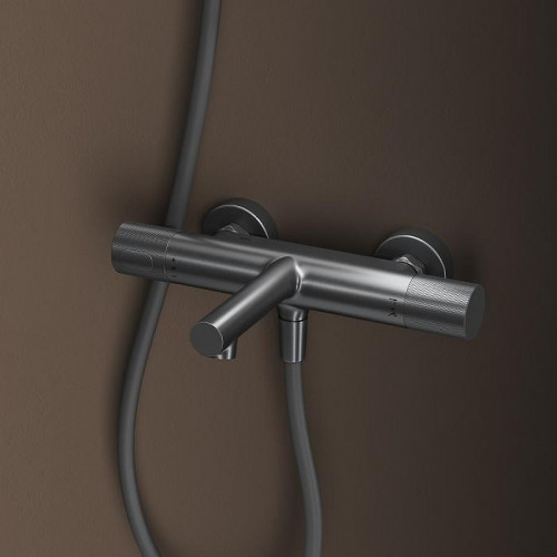 Смеситель для ванны Iddis Duna DUNGM02i74WA с термостатом Графит матовый