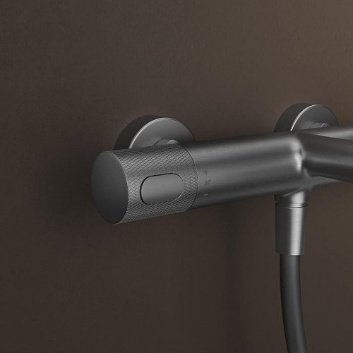 Смеситель для ванны Iddis Duna DUNGM02i74WA с термостатом Графит матовый