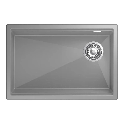 Кухонная мойка Rivelato Lino 65 LN-654-R grigio metallizz цвет Серый металлик