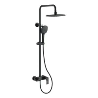 Душевая система Black&White Gravity GL-9102-MB 9102MB цвет Черный матовый