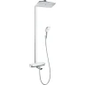 Душевая система Hansgrohe Raindance E 27113400 с термостатом Белая Хром нержавеющая сталь на стену