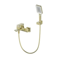 Смеситель для ванны Oliveeka D OL-639003A-BG цвет Золото матовое
