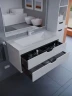 Тумба с раковиной Uperwood Modul 100 393020562 подвесная цвет Белый матовый Графит матовый