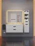 Тумба с раковиной Uperwood Modul 100 393020562 подвесная цвет Белый матовый Графит матовый