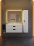 Тумба с раковиной Uperwood Modul 100 393020562 подвесная цвет Белый матовый Графит матовый