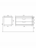 Тумба с раковиной Uperwood Modul 100 393020562 подвесная цвет Белый матовый Графит матовый