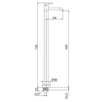 Смеситель для раковины Gattoni Circle Two 9109/90C0 Хром латунь на пол