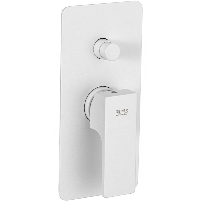 Смеситель для душа Remer Absolute AU09KBBO Белый матовый латунь встраиваемый