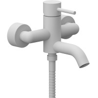 Смеситель для ванны Remer X-Style X05BO Белый матовый латунь на стену