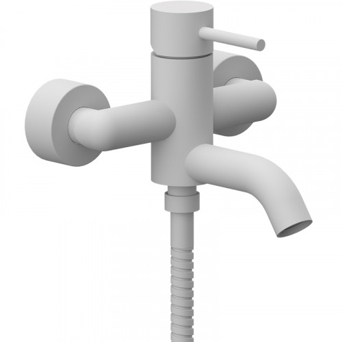 Смеситель для ванны Remer X-Style X05BO Белый матовый латунь на стену