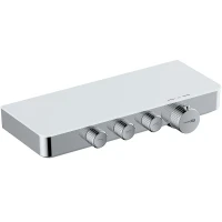Смеситель для ванны WasserKRAFT Mindel 8599 Thermo с термостатом Хром Белый латунь на стену