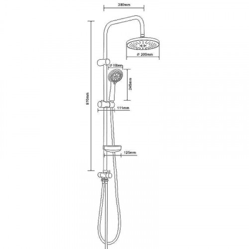 Душевая система Orange O-Shower S3 ORANGE-S3 Хром