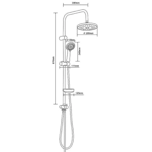 Душевая система Orange O-Shower S3 ORANGE-S3 Хром