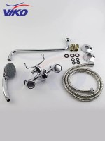 Смеситель для ванны Viko V-2425 универсальный Хром латунь на стену