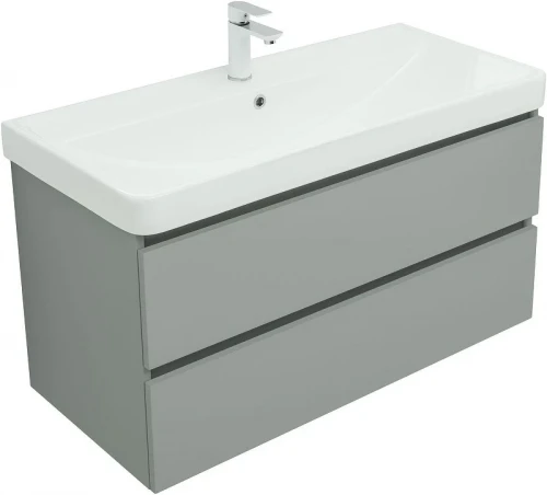 Тумба с раковиной Aquanet Вега 2.0 100 344752 подвесная цвет Мисти грин
