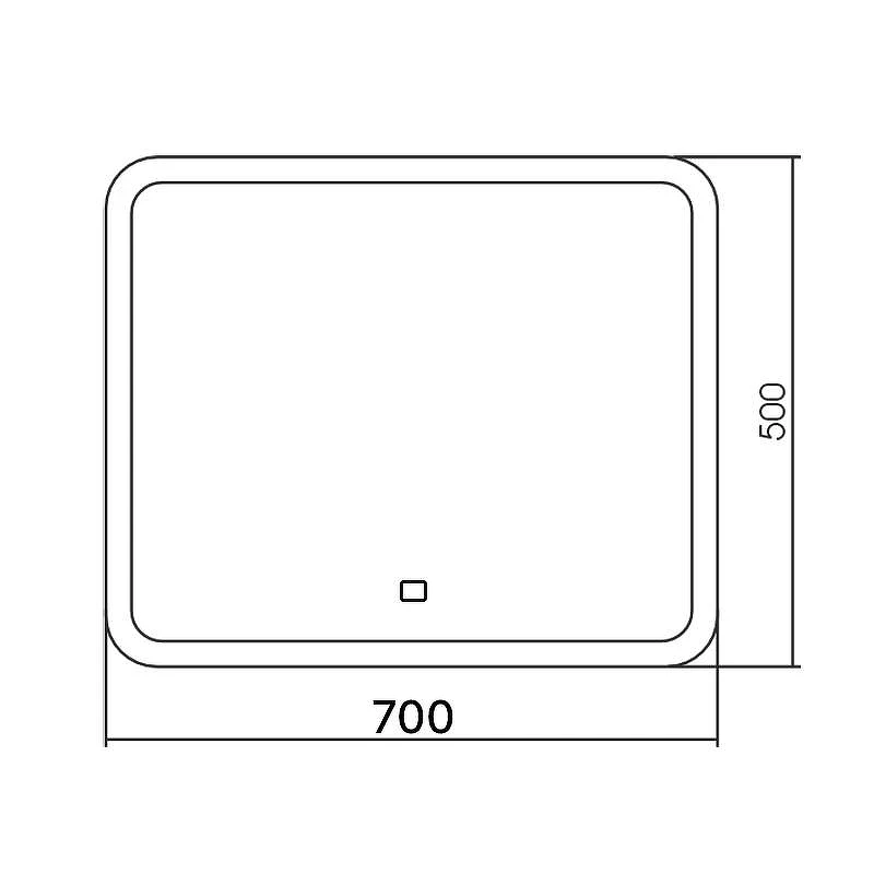 Зеркало Azario Stiv-Lite 70 LED-00002779 с подсветкой с сенсорным выключателем