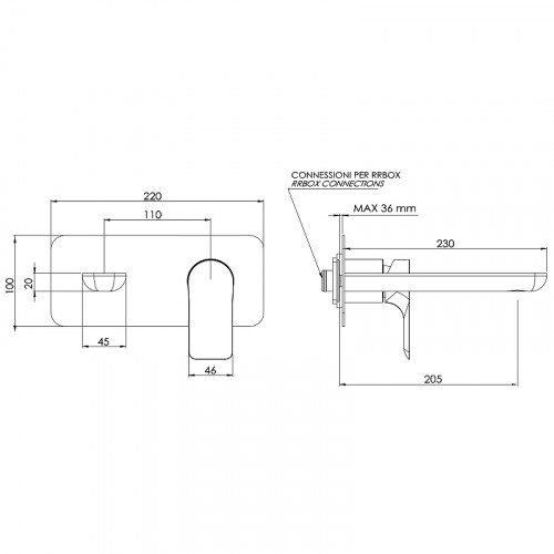 Смеситель для раковины Remer Infinity I15LKBBG Золото брашированное