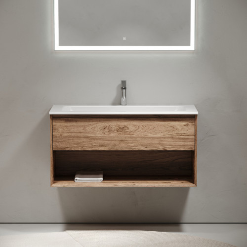 Тумба под раковину Sancos Marmi 1.0 100 MR1.0100ECH подвесная Дуб чарльстон МДФ / ЛДСП