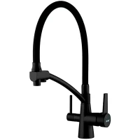 Смеситель для кухни Gappo G4398-16 Черный матовый латунь на столешницу