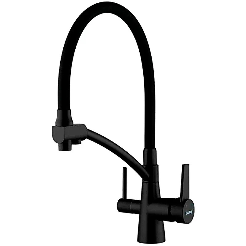 Смеситель для кухни Gappo G4398-16 Черный матовый латунь на столешницу