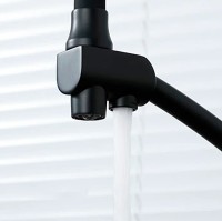 Смеситель для кухни Gappo G4398-16 Черный матовый латунь на столешницу