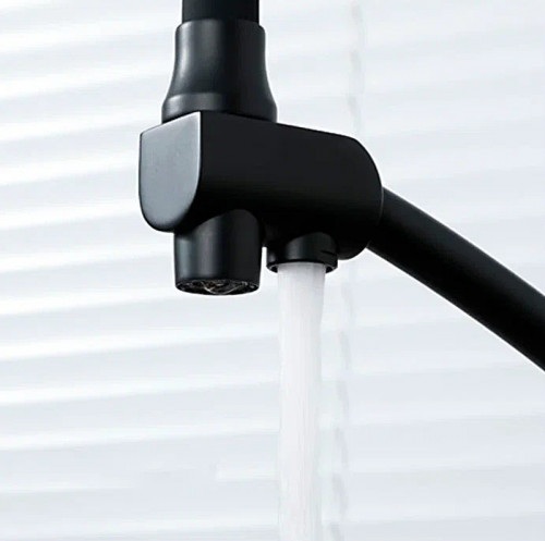 Смеситель для кухни Gappo G4398-16 Черный матовый латунь на столешницу